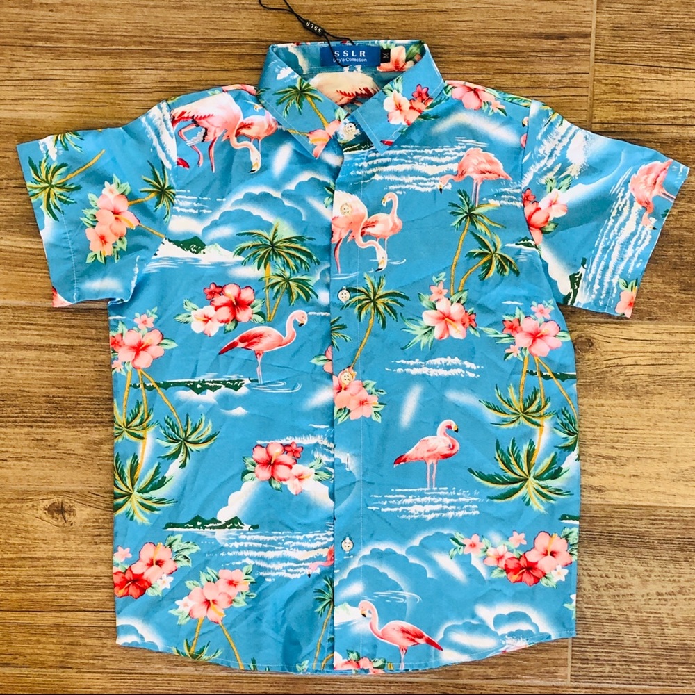 ‼️SOLD‼️ NWOT SSLR Boys Collection Flamingo Hawai